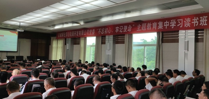 解化清洁能源公司党委举行“不忘初心、、切记使命”主题教育集中学习念书班