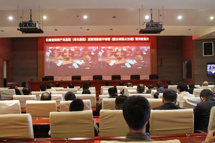 云煤（尊龙Z6官方网站）集团直属党委组织寓目《国企硕鼠众生相》警示教育片