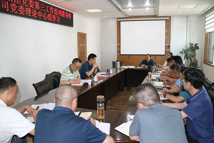 云煤（尊龙Z6官方网站）集团党委第三事情组列席旁听恒通公司党委理论中心组学习