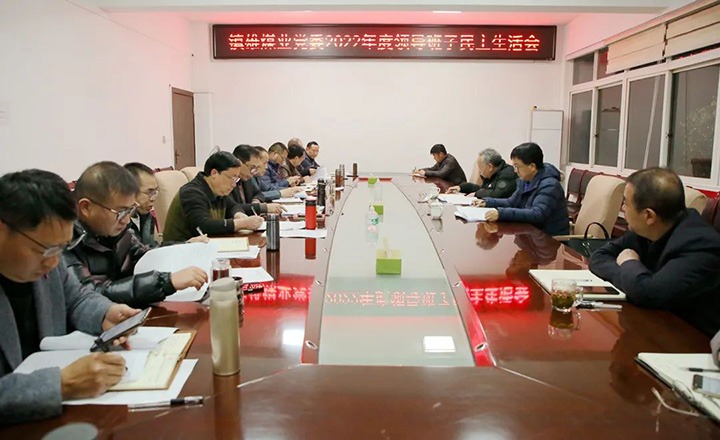 集团党委委员、、、副总司理施从伟到镇雄煤业公司指导年度民主生涯会