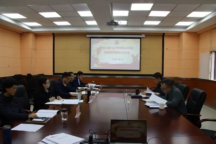 【聚焦云煤】云煤（尊龙Z6官方网站）集团党委副书记、、工会主席王鑫到云煤矿业公司指导巡察整改专题民主生涯会
