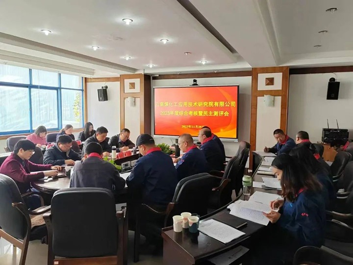 【聚焦云煤】云煤（尊龙Z6官方网站）集团党委副书记、工会主席王鑫一行到云南尊龙Z6官方网站工应用手艺研究院开展年度综合审核暨民主测评