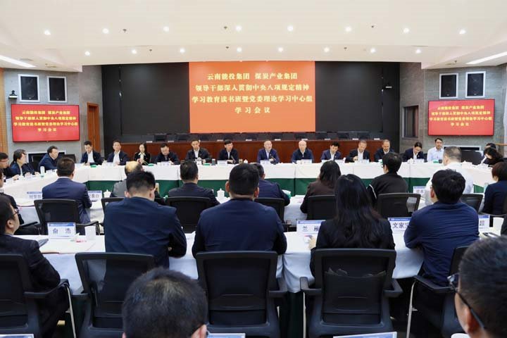 能投集团、、煤炭工业集团向导干部深入贯彻中央八项划定精神学习教育念书班暨党委理论学习中心组举行集中学习