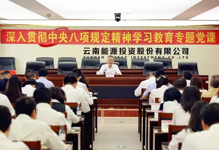 集团党委书记、董事长胡均教学深入贯彻中央八项划定精神学习教育专题党课